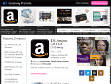 Tablet Screenshot of giveawaypromote.com